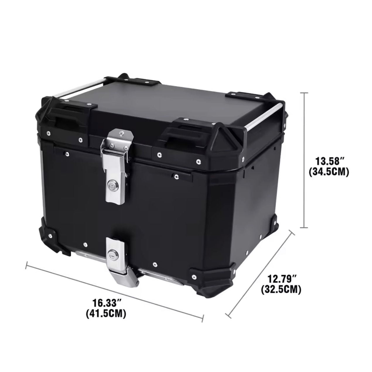 ALUMINIUM TOPKOFFER ZWART P2 - 45L