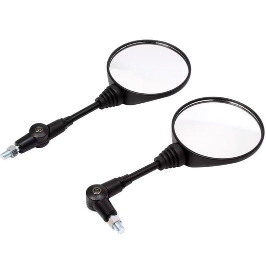 UNIVERSELE SPIEGELSET P2 ZWART ROND - 10MM