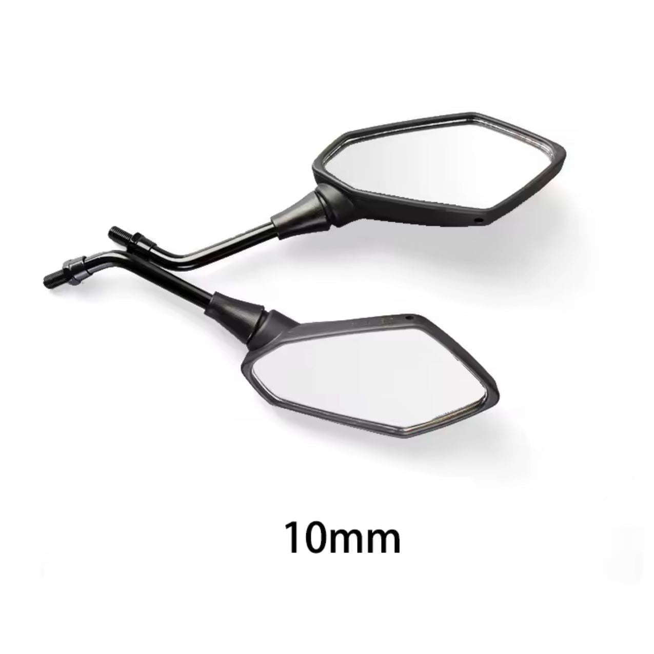 UNIVERSELE SPIEGELSET P2 ZWART - 10MM