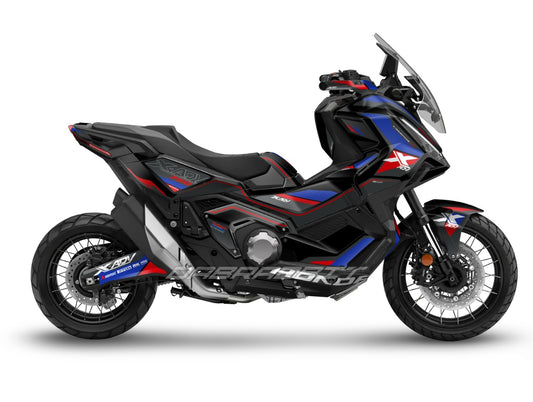 X-ADV 750 (2025) Full Graphic Kit β XL Black Blue Light Edition (XL-BBL)
