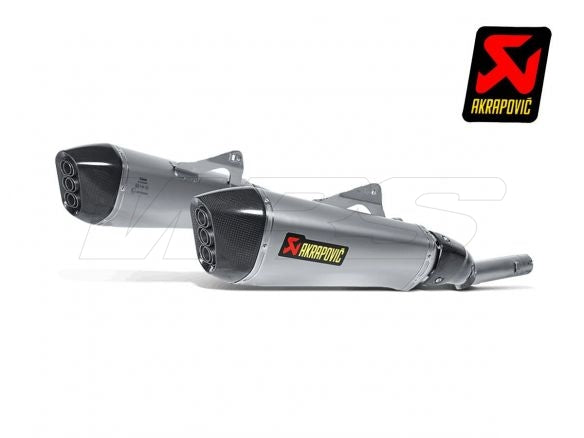 AKRAPOVIC APPROVED PAIR SILENCERS SLIP ON TITANIUM BMW K 1600 GT / GTL 2011-2020