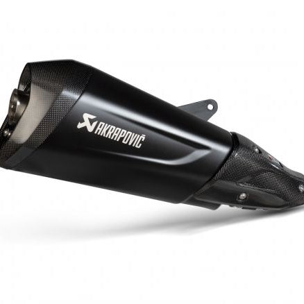 AKRAPOVIC BLACK STAINLESS STEEL SLIP-ON SILENCER VESPA GTS 300 2021-2024
