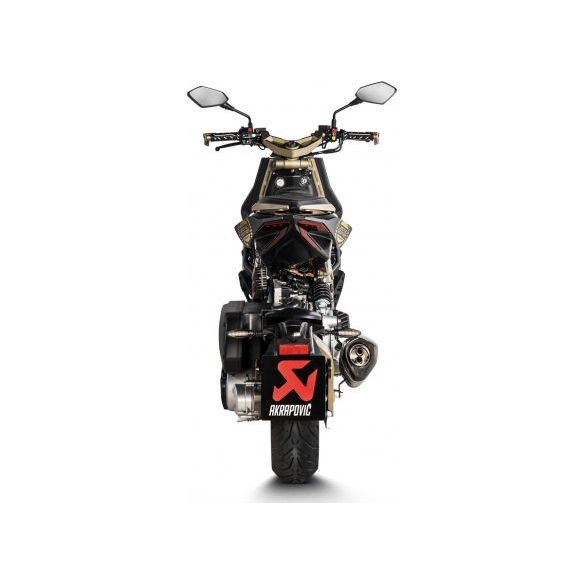 Akrapovic Black Titanium Slip-On Demper voor Italjet Dragster 125 (2021-2024)