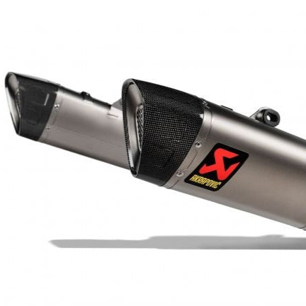 AKRAPOVIC PAIR OF SLIP ON TITANIUM SILENCER DUCATI HYPERMOTARD 698 MONO / RVE 2024