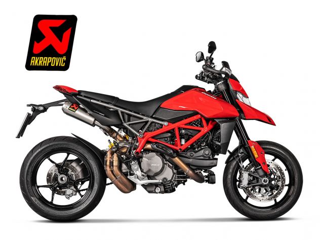 AKRAPOVIC PAIR OF TITANIUM SILENCERS DUCATI HYPERMOTARD 950 / SP 2019-2024