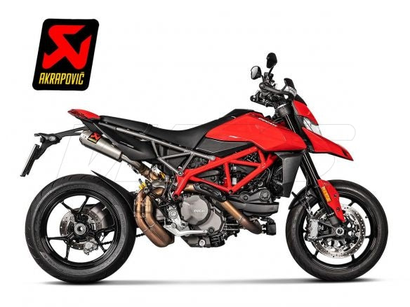 AKRAPOVIC PAIR OF TITANIUM SILENCERS DUCATI HYPERMOTARD 950 / SP 2019-2024