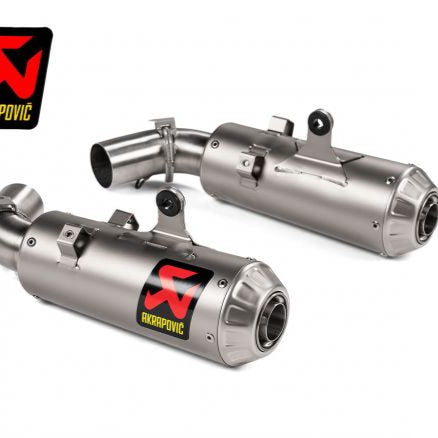 AKRAPOVIC PAIR OF TITANIUM SILENCERS DUCATI HYPERMOTARD 950 / SP 2019-2024