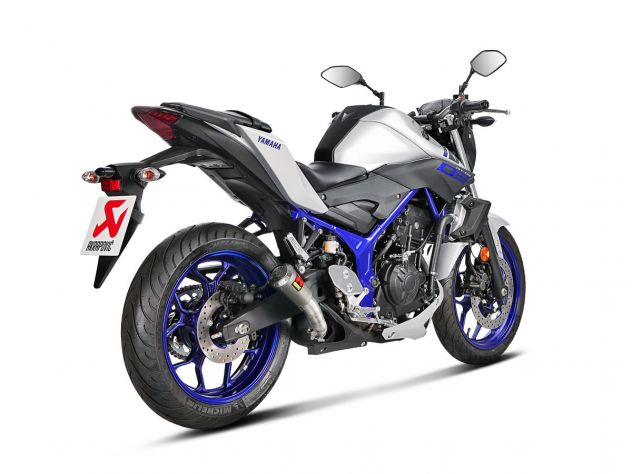 AKRAPOVIC SILENCER SLIP ON TITANIUM TROMBONCINO YAMAHA MT-03 2016-21 RACING