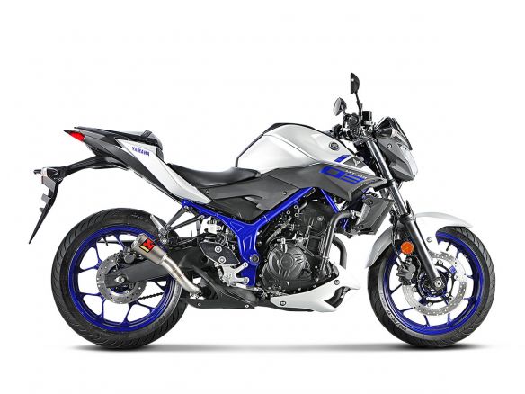 AKRAPOVIC SILENCER SLIP ON TITANIUM TROMBONCINO YAMAHA MT-03 2016-21 RACING