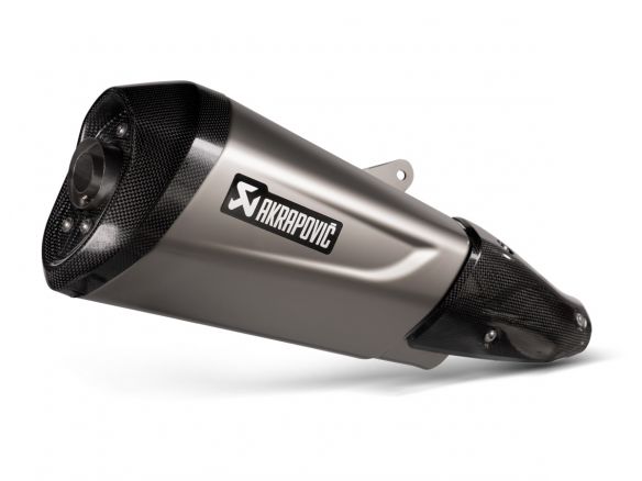 AKRAPOVIC STAINLESS STEEL SLIP-ON SILENCER VESPA GTS 300 2021-2024