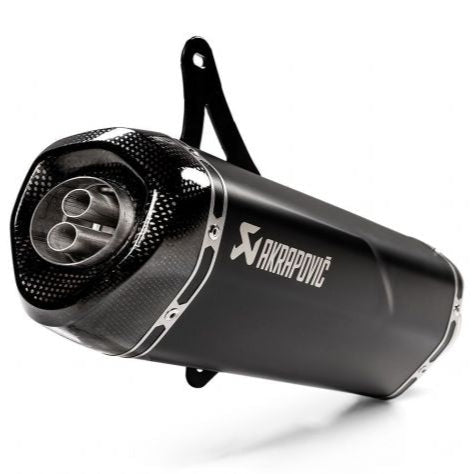 AKRAPOVIC STEEL BLACK SILENCER SLIP ON VESPA GTS 300 2008-2020