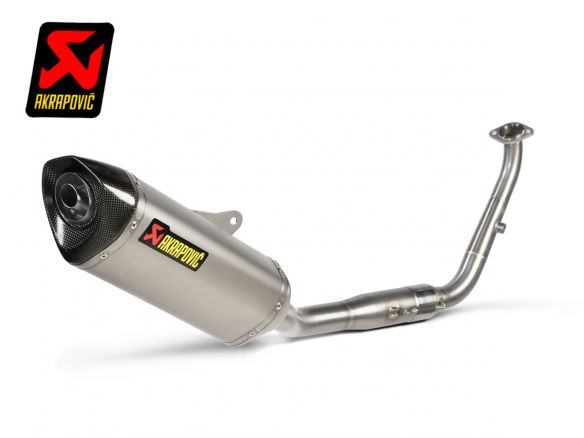 AKRAPOVIC TITANIUM CARBON COMPLETE EXHAUST SYSTEM YAMAHA MT-125 2021-2024