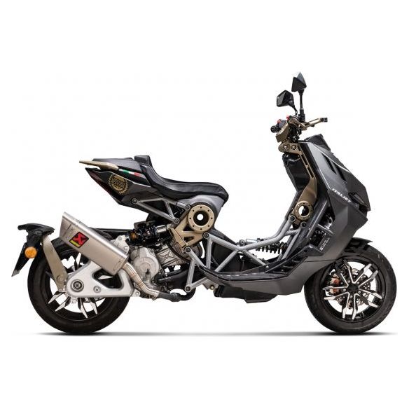 Akrapovic Titanium Slip-On Demper voor Italjet Dragster 125 (2021-2024)