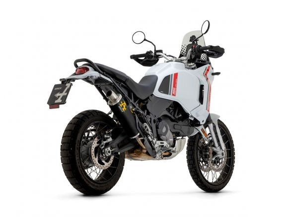 APPROVED ARROW INDY RACE BLACK ALUMINUM SILENCER DUCATI DESERT X 2022-2024