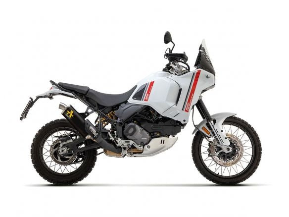 APPROVED ARROW INDY RACE BLACK ALUMINUM SILENCER DUCATI DESERT X 2022-2024