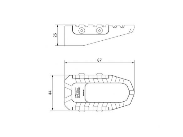 CNC RACING FOOTPEGS KIT PASSENGER DUCATI DIAVEL V4 2023