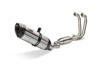 AKRAPOVIC TITANIUM CARBON COMPLETE EXHAUST SYSTEM YAMAHA MT-125 2021-2024