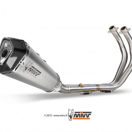 COMPLETE EXHAUST 2x1 MIVV DELTA RACE STEEL CARBON YAMAHA MT-07 2014-2020