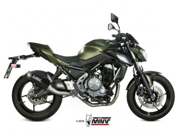 COMPLETE EXHAUST 2x1 MIVV GP PRO CARBON KAWASAKI Z650 2017-2023