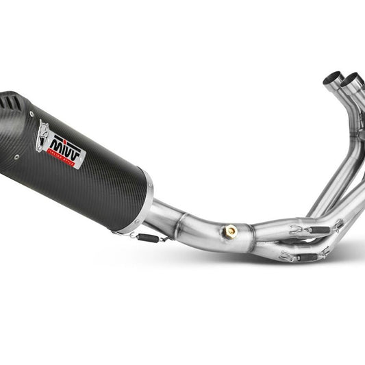 COMPLETE EXHAUST 3X1 MIVV OVAL CARBON-CARBON YAMAHA MT-09 2013-2020
