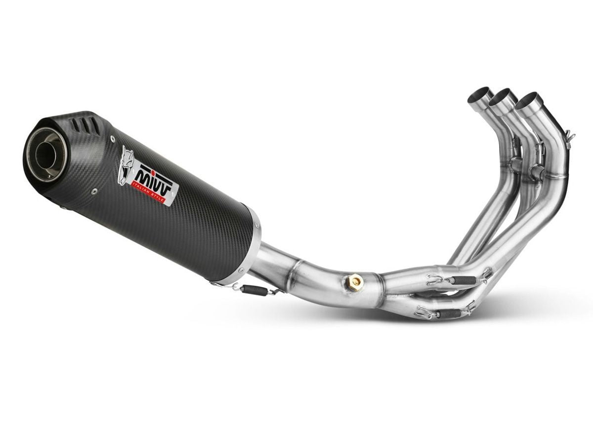 COMPLETE EXHAUST 3X1 MIVV OVAL CARBON-CARBON YAMAHA MT-09 2013-2020