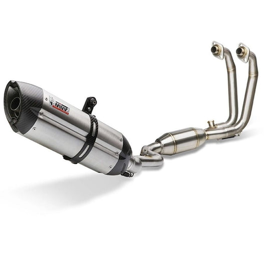 COMPLETE EXHAUST 3X1 MIVV SUONO STAINLESS STEEL-CARBON YAMAHA MT-09 2013-2020