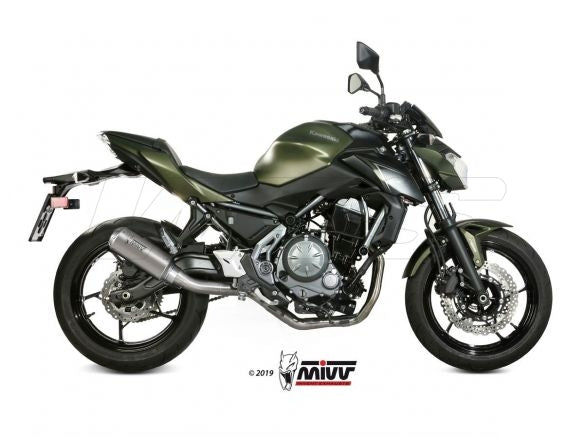 FULL SYSTEM 2x1 MIVV MK3 STAINLESS STEEL KAWASAKI Z 650 2017-2023