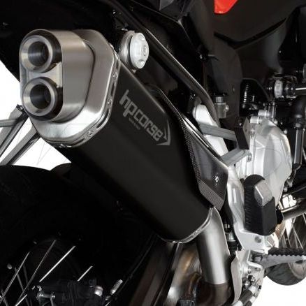 HP CORSE 4 TRACK R BLACK STEEL EXHAUST SILENCER BMW F 850 GS 2019-2020