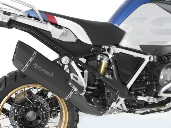 HP CORSE SILENCER SP-3 CARBON SHORT BLACK STEEL BMW R 1250 GS 2018-2023