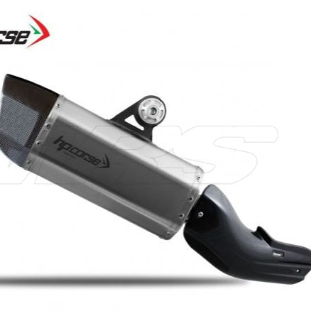 HP CORSE SILENCER SP-3 CARBON SHORT FROSTED STEEL BMW R 1250 GS 2018-2023