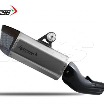 HP CORSE SILENCER SP-3 CARBON SHORT FROSTED STEEL BMW R 1250 GS 2018-2023