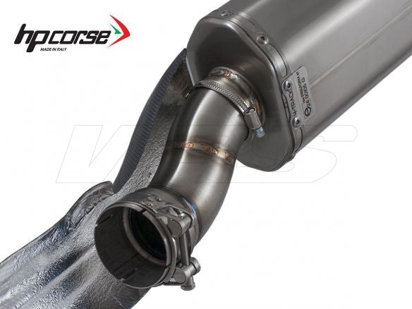 HP CORSE SILENCER SP-3 CARBON SHORT FROSTED STEEL BMW R 1250 GS 2018-2023