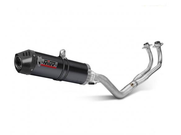 MIVV COMPLETE EXHAUST OVAL BLACK STAINLESS STEEL KAWASAKI VERSYS 650 2024