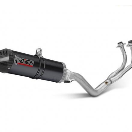 MIVV COMPLETE EXHAUST OVAL BLACK STAINLESS STEEL KAWASAKI VERSYS 650 2024