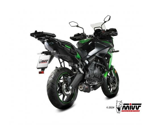 MIVV COMPLETE EXHAUST OVAL BLACK STAINLESS STEEL KAWASAKI VERSYS 650 2024