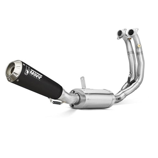 MIVV COMPLETE EXHAUST SILENCER X-M1 BLACK STEEL YAMAHA MT-09 / FZ-09 2013-2020