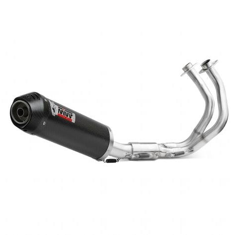 MIVV COMPLETE EXHAUST SYSTEM OVAL CARBON KAWASAKI Z 650 2024
