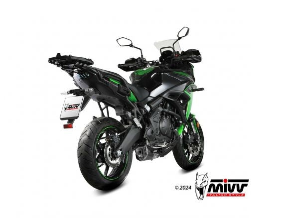 MIVV DELTA RACE BLACK STAINLESS STEEL SILENCER KAWASAKI VERSYS 650 2024