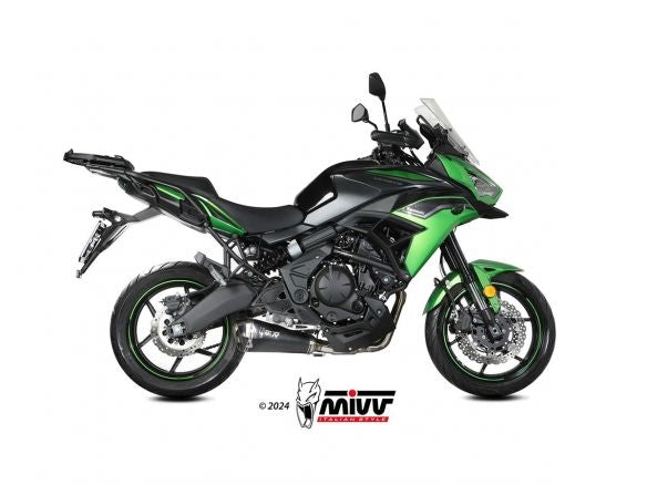 MIVV DELTA RACE BLACK STAINLESS STEEL SILENCER KAWASAKI VERSYS 650 2024