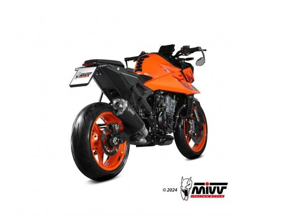 MIVV DELTA RACE BLACK STAINLESS STEEL SILENCER KTM 990 DUKE 2024