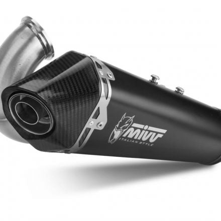 MIVV DELTA RACE SILENCER BLACK STEEL CARBON DUCATI STREETFIGHTER V2 2022-2024