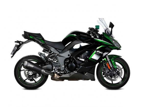MIVV DELTA RACE SILENCER BLACK STEEL CARBON KAWASAKI NINJA 1000 SX/TOURER 20-24