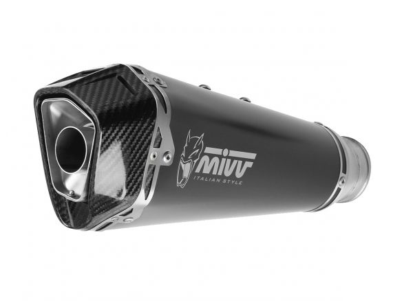 MIVV DELTA RACE SILENCER BLACK STEEL CARBON KAWASAKI NINJA 1000 SX/TOURER 20-24
