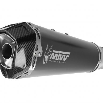 MIVV DELTA RACE SILENCER BLACK STEEL CARBON KAWASAKI NINJA 1000 SX/TOURER 20-24