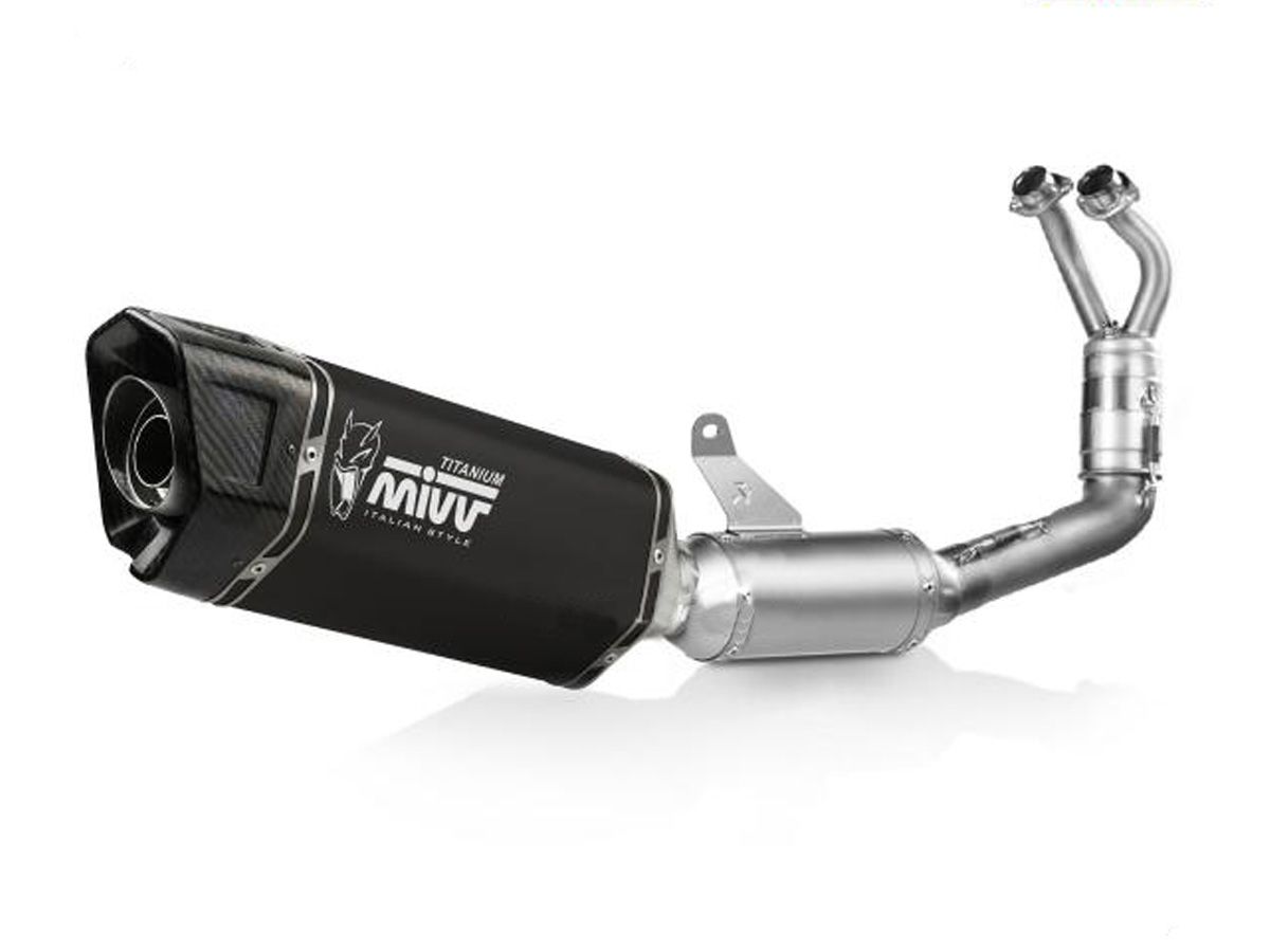 MIVV FULL EXHAUST SR-1 TITANIUM BLACK YAMAHA R7 2022-2024