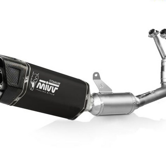 MIVV FULL EXHAUST SR-1 TITANIUM BLACK YAMAHA R7 2022-2024
