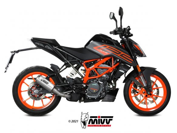 MIVV MK3 STAINLESS STEEL SILENCER SLIP-ON KTM DUKE 125 2021-2023