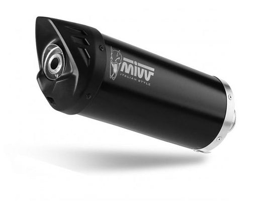 MIVV MOVER BLACK STAINLESS STEEL SILENCER VESPA GTS 300 2021-2024