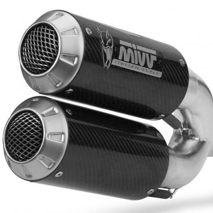 MIVV PAIR OF SILENCERS MK3 CARBON TRIUMPH SPEED TRIPLE 1200 RR / RS 2021-2024
