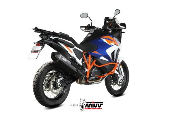 MIVV SPEED EDGE BLACK STAINLESS STEEL SILENCER KTM 1290 SUPER ADV / R / S / T 2021-2024